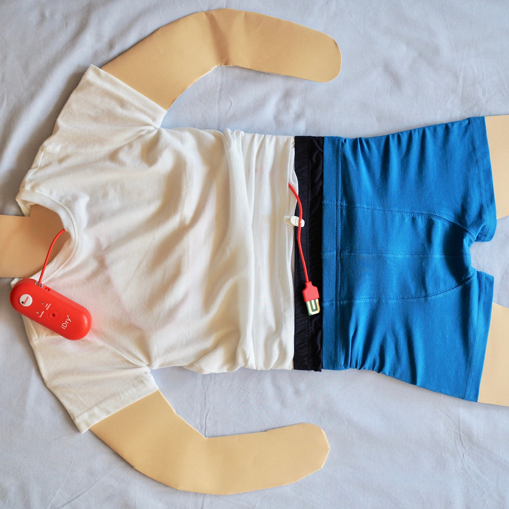 iDry Bed Wetting Alarm Loudest +two mats+underpants sensor + DVD bedw