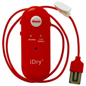 iDry Bed Wetting Alarm - loudest + one mat pad + underpants sensor + DVD bedwetting